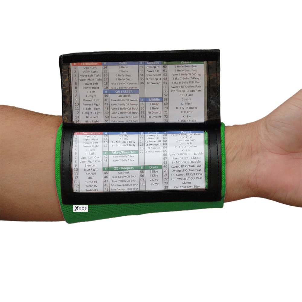 SteelLocker Sports X100 Youth Playbook Wristband - 10 Pack Bundle