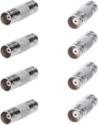 SATMAXIMUM BNC Female to Female Adapter Connector, Coupler for CCTV Security Camera, SDI, HD-SDI, Coax RG6 10