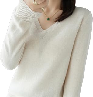 ALMAK Pullover Sweaters for Women Thin Knitted Tops V-Neck Long Sleeve Woolly Shirts Solid Color Ladies Causal Knitted Pullover Sweater
