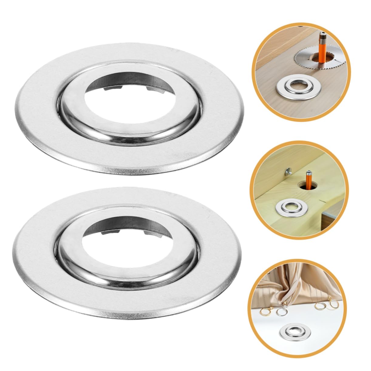 Cabilock Lot de 20 Caches pour Gicleurs d'Incendie en Acier Inoxydable Rosaces Décoratives 6 Pouces Couvercles Esthétiques pour Plafond Jupe de Gicleur d'Incendie Installation Facile