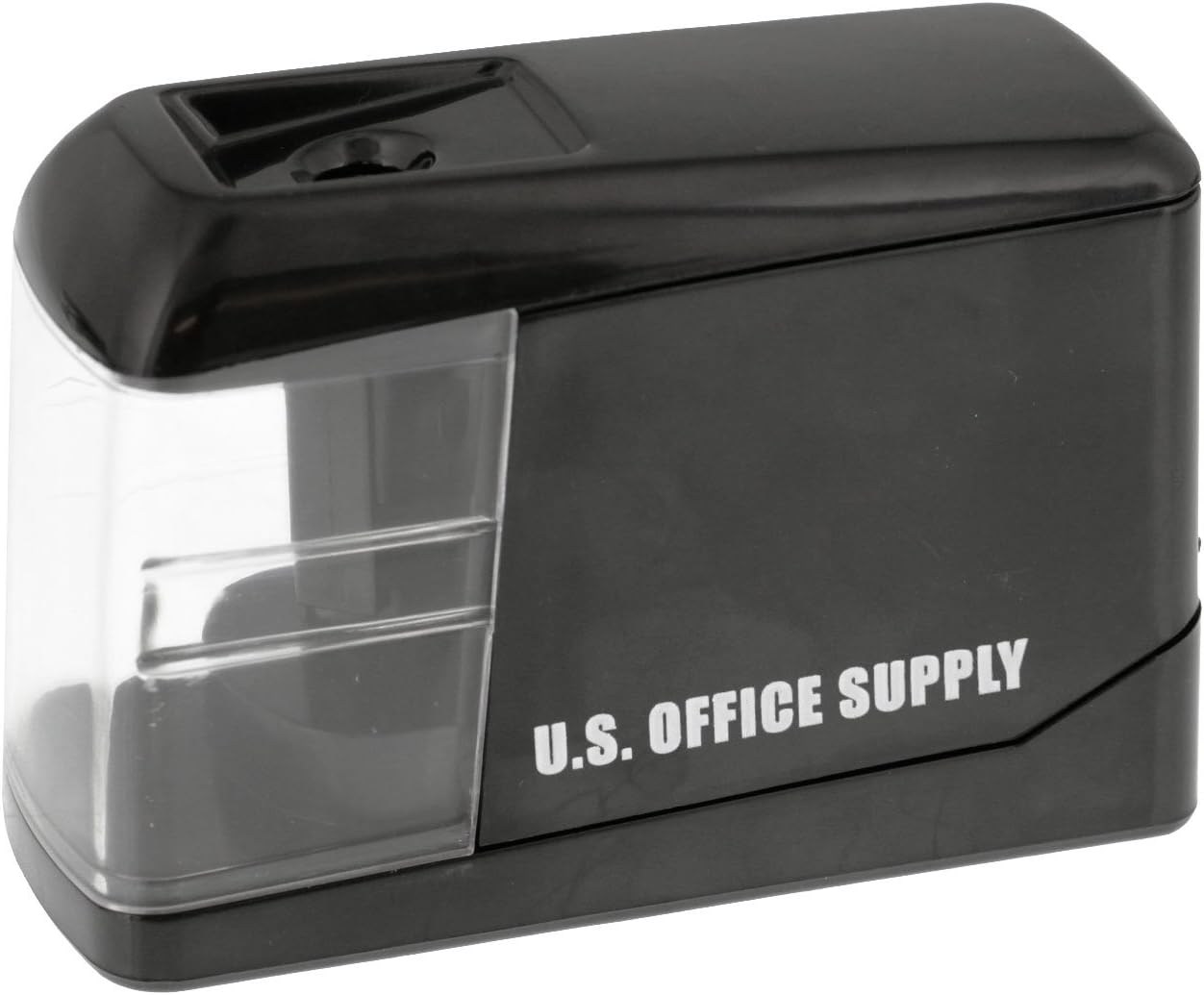 U.S. Office Supply Electric Pencil Sharpener - Battery or USB Powered - Sharpen Graphite and Colored Pencils - Home, School, Office