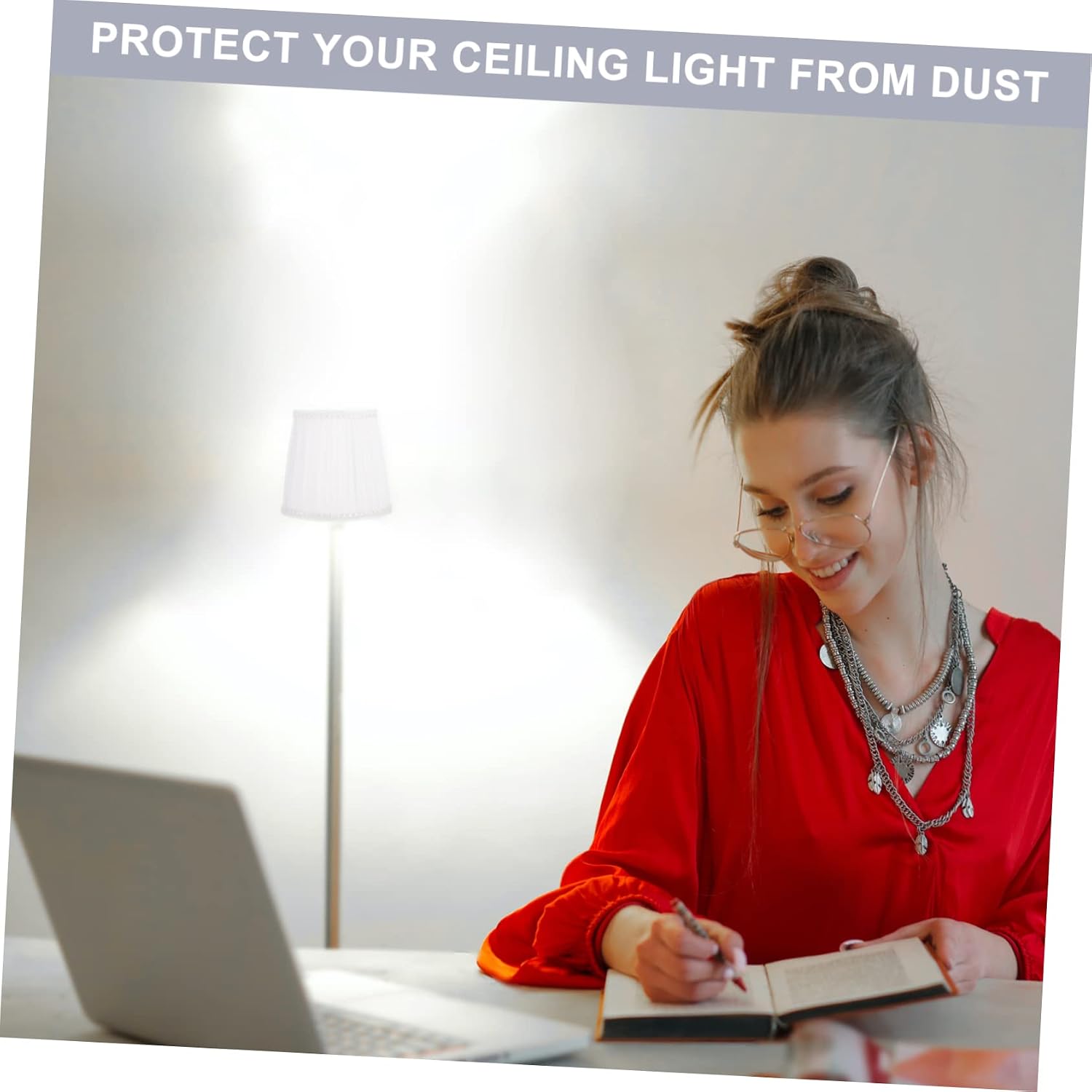 Cloth Lampshade Stylish Chandelier Lamp Cover for Table Floor Wall Fixtures Prevents Glare for Home Decor Housewarming Design