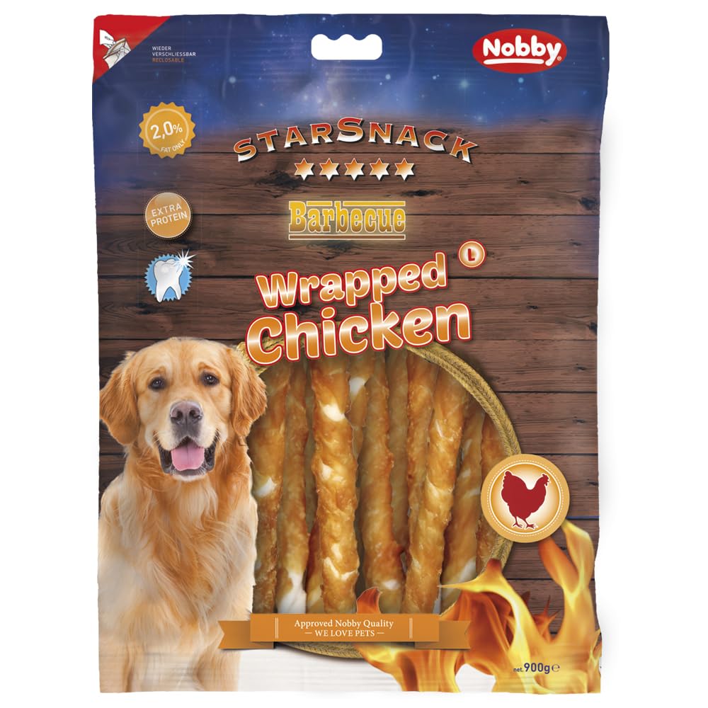 Nobby StarSnack Barbecue Wrapped Chicken L, approx. 900 g