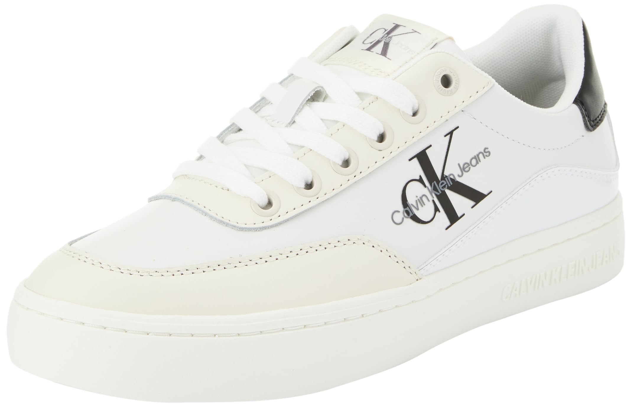 Calvin Klein Jeans Classic Cupsole Low Lace LTH Ml Yw0yw01296, Zapatilla con Suela Mujer
