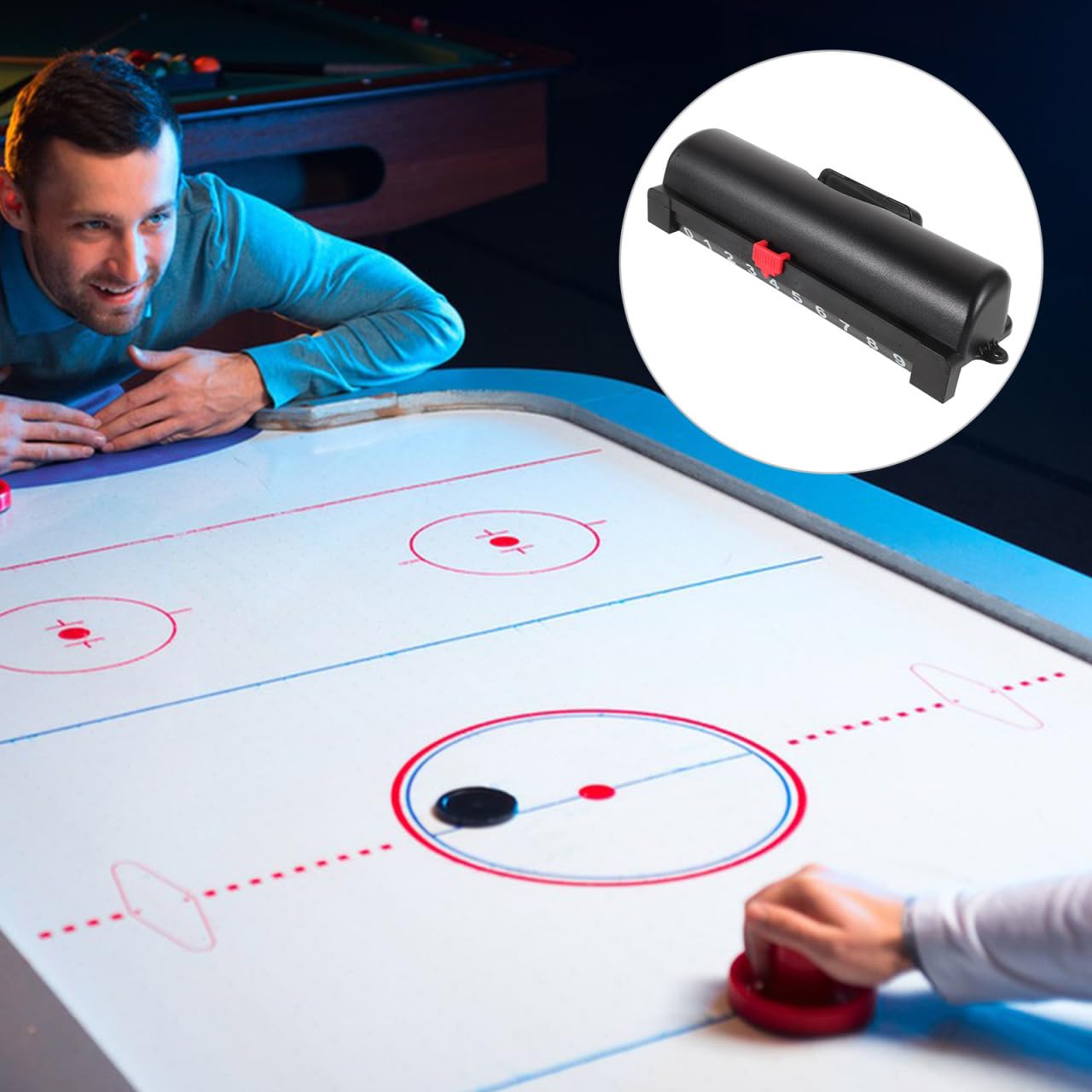 BESPORTBLE Air Hockey Table for Kids Ball 23.3cm Counter Toy Pack of 2 Accessories Goal Balls Goalkeeper Environmentally - Image 3
