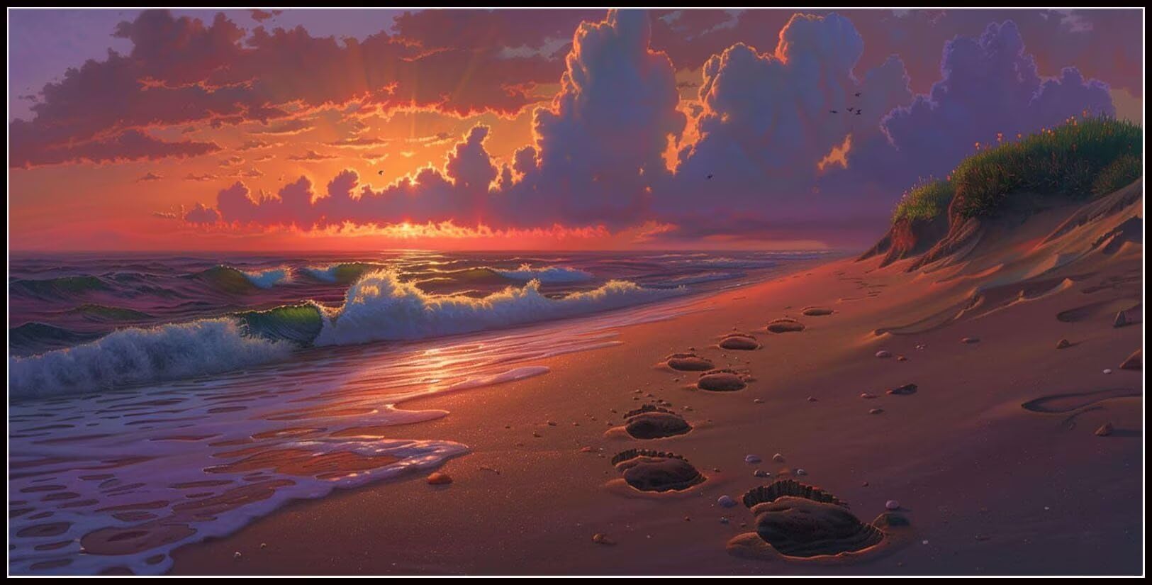 Malowanie po numerach dla dorosłych, plaża, zestawy do malowania po numerach, na płótnie, farba morska według numerów, dla dzieci, początkujących, akrylowy pigment, rysunek, lakier na prezent,