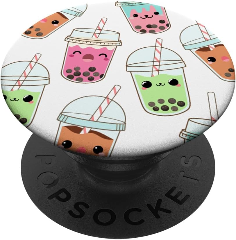 Cute Boba Tea Kawaii Bubble Tea Milk Tea PopSockets PopGrip for MagSafe