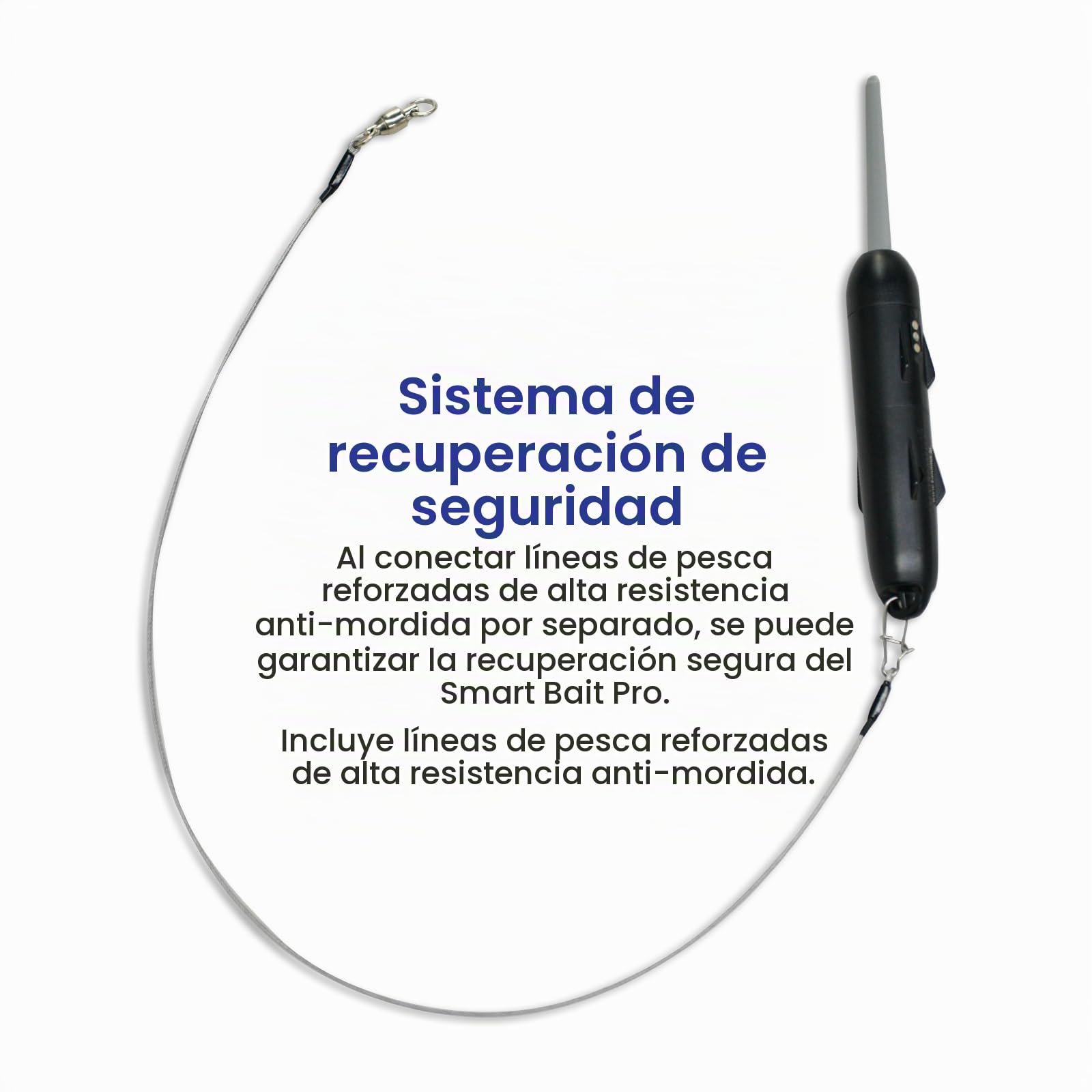 KANAMA Smart Bait Pro - Señuelo Robótico Electrónico Impermeable 300 m, Nado Automático Y Reactivación de Carnada Muerta, Equipo de Pesca Eléctrico Recargable para Agua Dulce Y Salada, 1 Juego