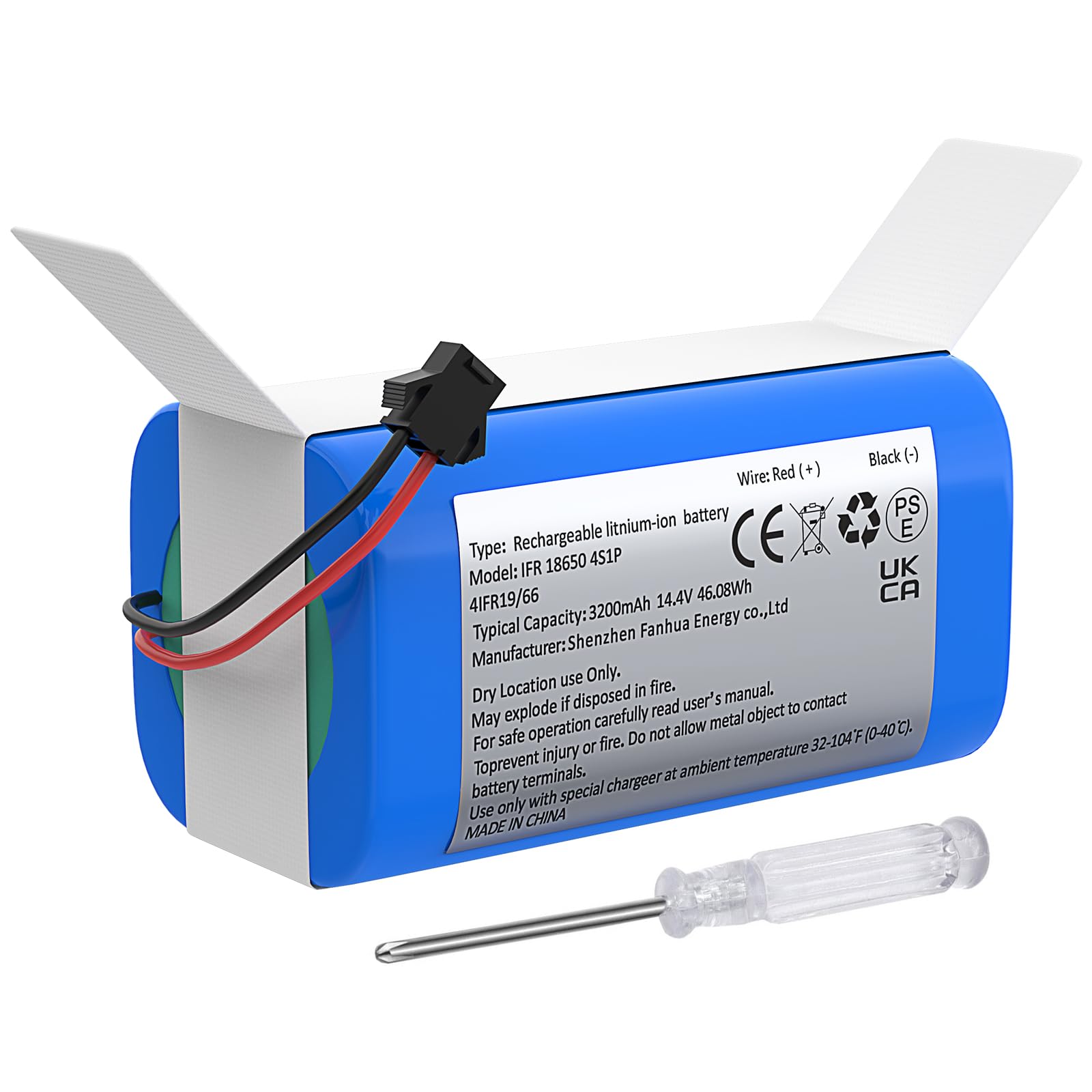 Replacement Battery for Proscenic 850T/850P, Neatsvor X500/X520/X600, Ultenic D5/D5S/D5S Pro, BAGOTTE BG600/BG700/BG750, OKP Life K3P/K4/K5/K7 Robot Vacuum (Part：CMICR18650F8M7-4S1P)-image-17