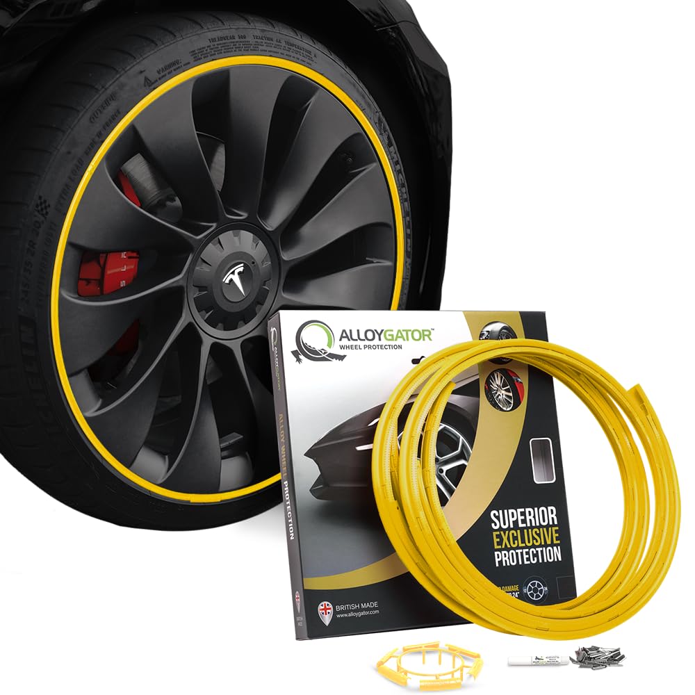 Set of 4 Original Wheel Protectors 12" to 24" (Yellow)