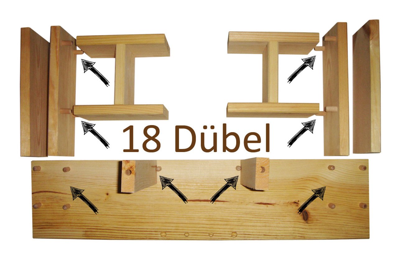 LUXUS-INSEKTENHOTELS 22634e "Weißer Palast" - Design Wildbienenhaus aus unbehandeltem Holz - hochwertige Nisthilfe für solitäre Wildbienen - Insekten Nisthöhle als Bausatz - 58 x 12 x 30 cm - Weiß