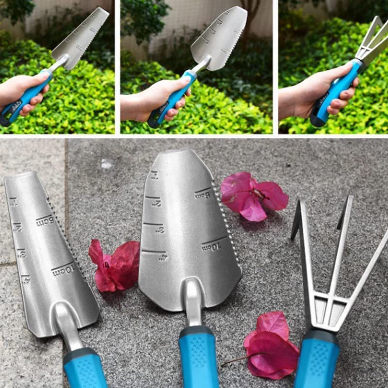 Ensemble d'outils de Jardin en Alliage d'aluminium Costume Trois pièces cultivant la Plantation truelle pelles transplanteur