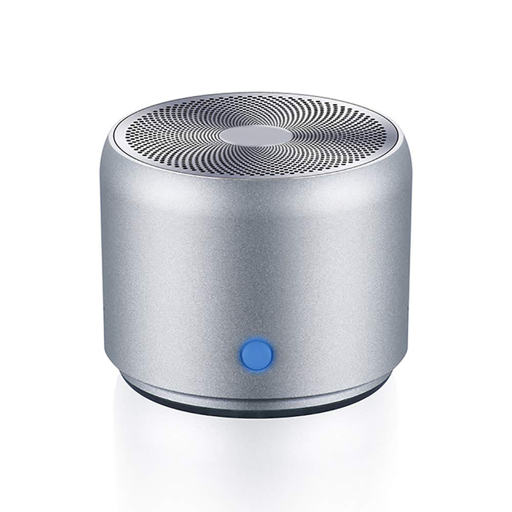 C- Altoparlante Bluetooth Super-Mini Impermeabile Altoparlante Portatile di qualità Audio/Basso Bluetooth 5.0, Impermeabile IP67, Custodia da Viaggio per Doccia, Camera, Bici, Auto,Cromo