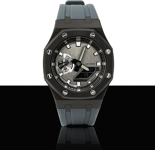 Miniatura 3 de GA2100 Mod Kit - Caja de fibra de carbono con correa de goma flúor - Kit de reequipamiento para relojes de hombre GA-2100GA-2110GA-B2100GM-2100