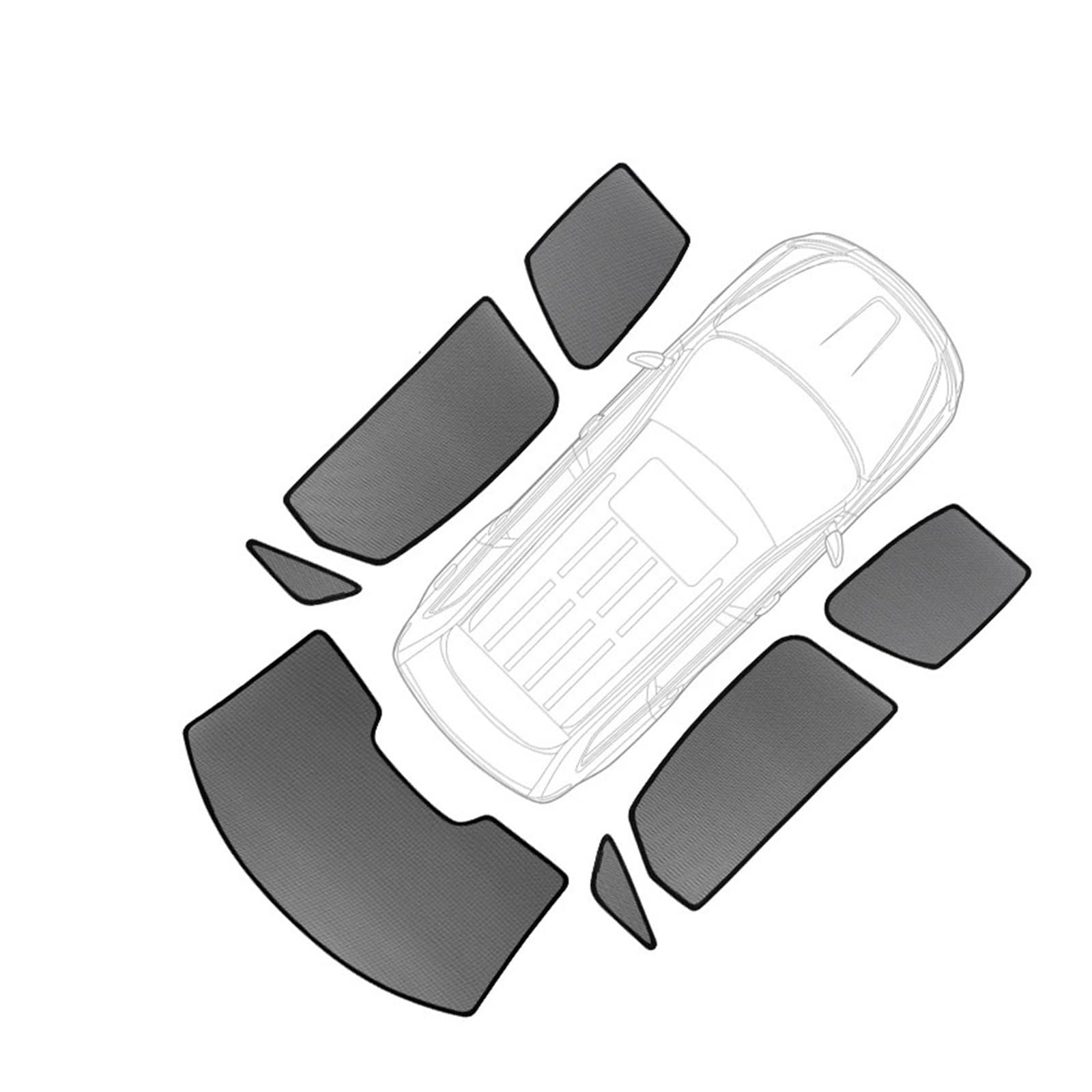 Parasoles de coche para Mini Countryman R60 2010-2016 kit completo de ventana lateral y delantera 5