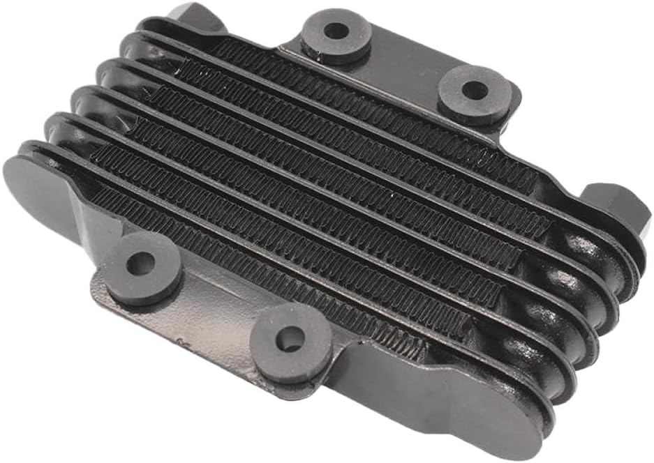 Compatible With 125CC To 250CC Motocross Dirt Bike ATV Engine Universal Oil Coole r 85ML Radiator(Black m12x1.25)