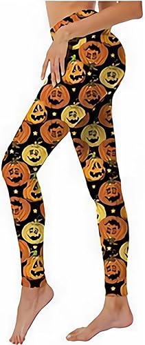 Leggings de Halloween para mujer, talla grande, pantalones de yoga suaves con estampado gráfico, mallas elásticas para entrenamiento, disfraces