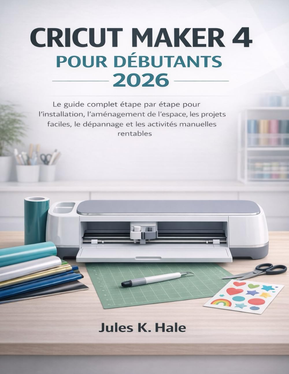 CRICUT MAKER 4 POUR DÉBUTANTS 2026: Le guide complet étape par étape pour l'installation, l'aménagement de l'espace, les projets faciles, le dépannage et les activités manuelles rentables