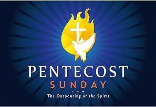 7x5ft Pentecost Sunday Backdrop White Dove Holy Flame Crucifix Background for Photography The Outpouring of The Spirit Backdrops Christian Baptism Religion Activity Decoration Wallpaper