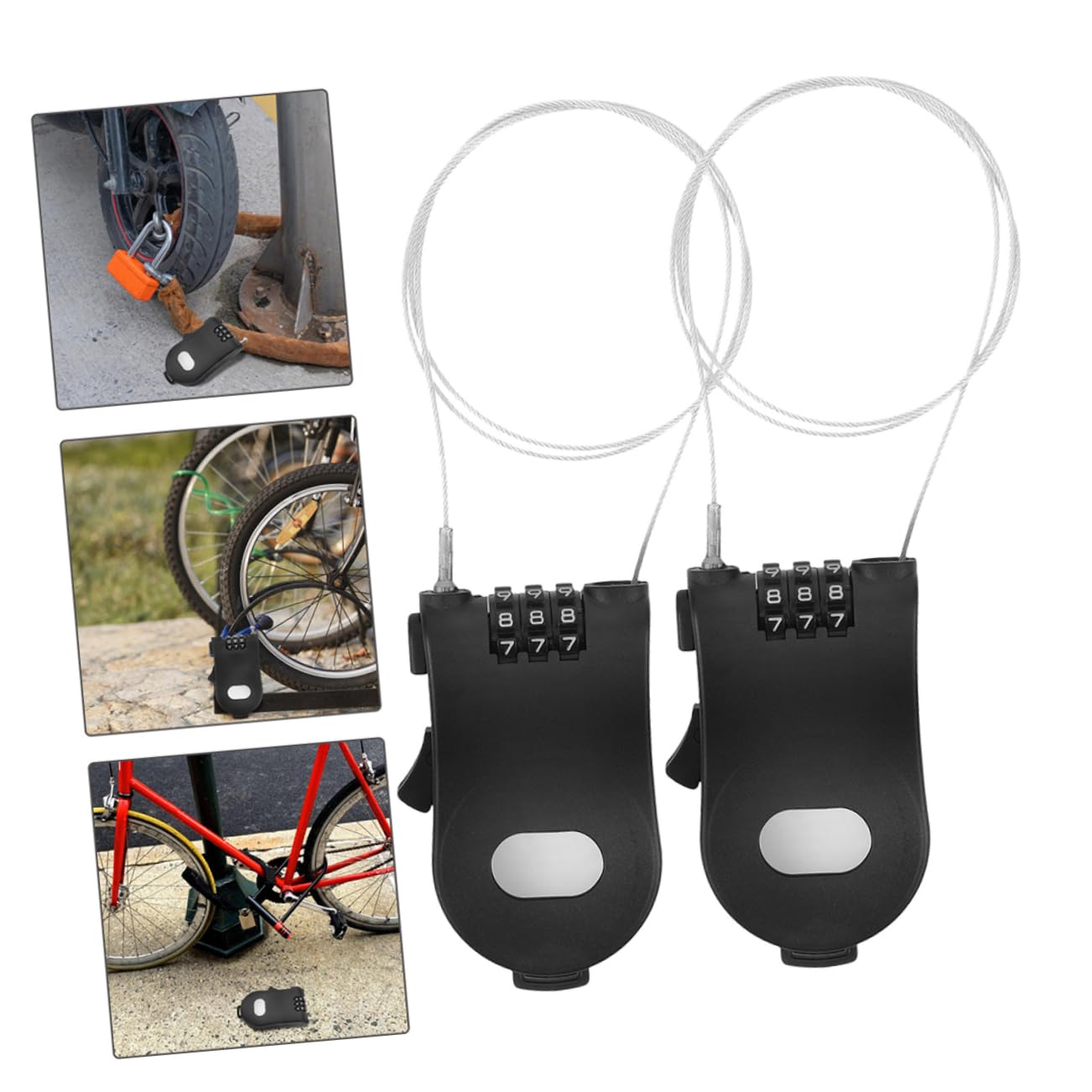 INOOMP Lot De 4 Cadenas Rétractables Pour Ski Snowboard Trottinette Équipement Polyvalent 2 Pièces X 4