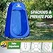 Wakeman Kid Size Pop Up Changing Tent, 3 x 3 x 5.2ft, Mini Camping Shower Tent, Portable Toilet Stall, or Dressing Room for Beach, Dance Recitals, or Sports with Carry Bag, Polyester, Blue