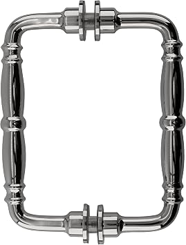 C.R. LAURENCE V1C6X6CH CRL Polished Chrome 6" Victorian Style Back-to-Back Pull Handle
