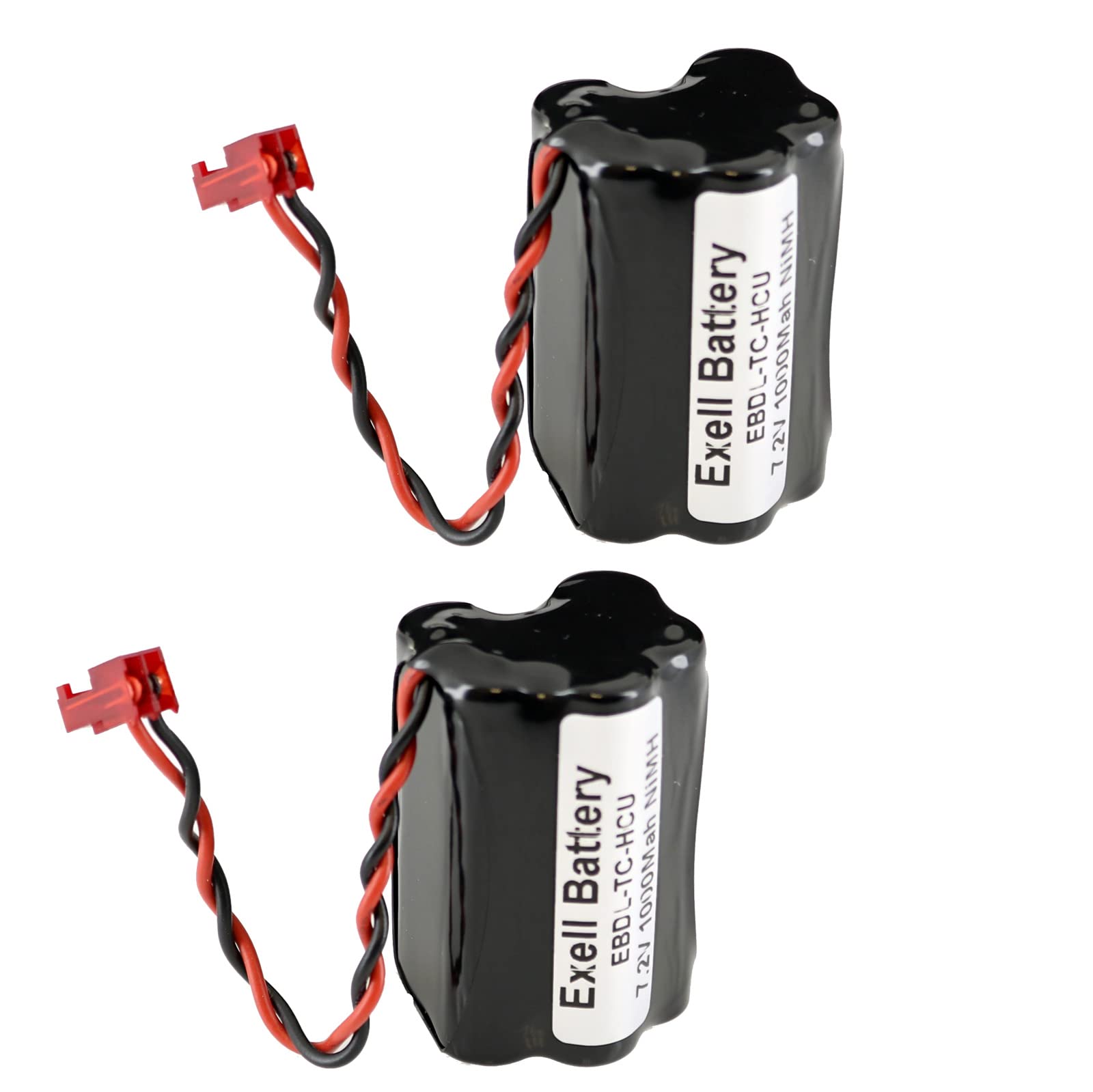 Exell Battery 2x 7.2V NiMH 1000mAh Battery Pack Fits TimeLox TC HCU Communication Unit