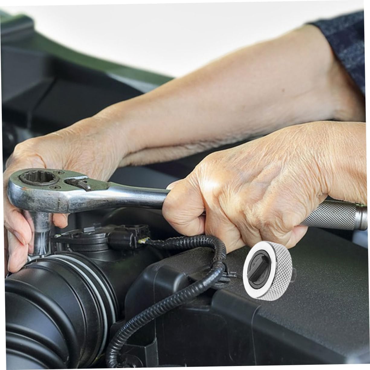 2pcs Palm Drive Ratchet Wrench Mini Ratchet Wrench Efficient for Tight Spaces