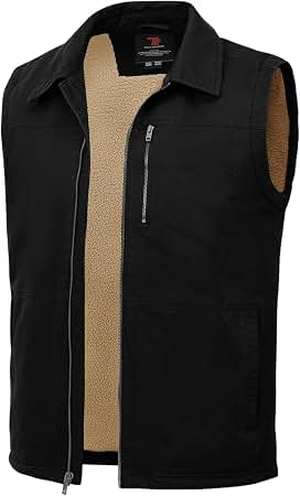 Amazon.com: Carhartt Men's 104394 Washed Duck Vest - Sherpa Lined