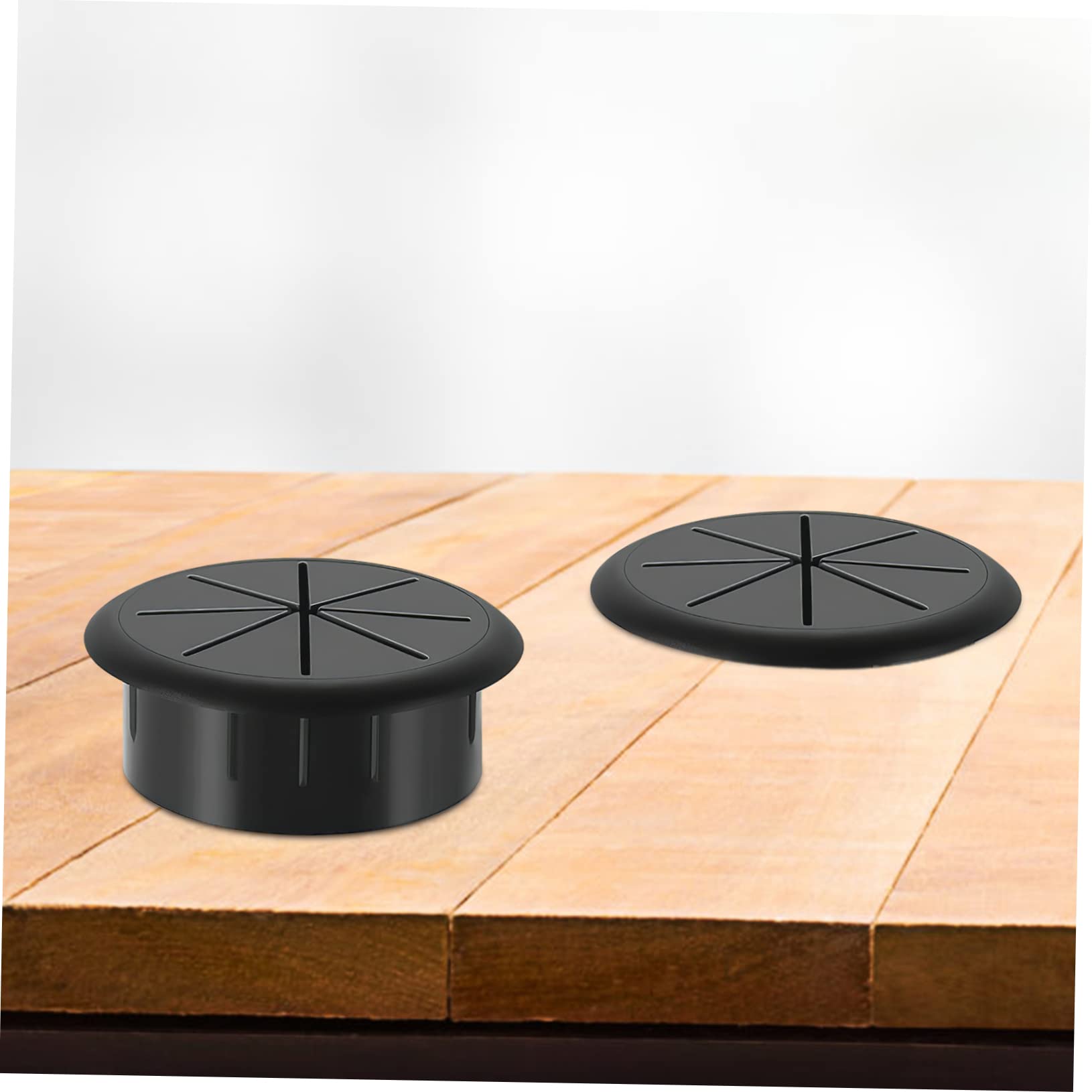 HOLIDYOYO Wiring Hole Cover Table Organizer 5pcs Desk Grommet for Cables Black Organize Desk Computer Entertainment Wire Management
