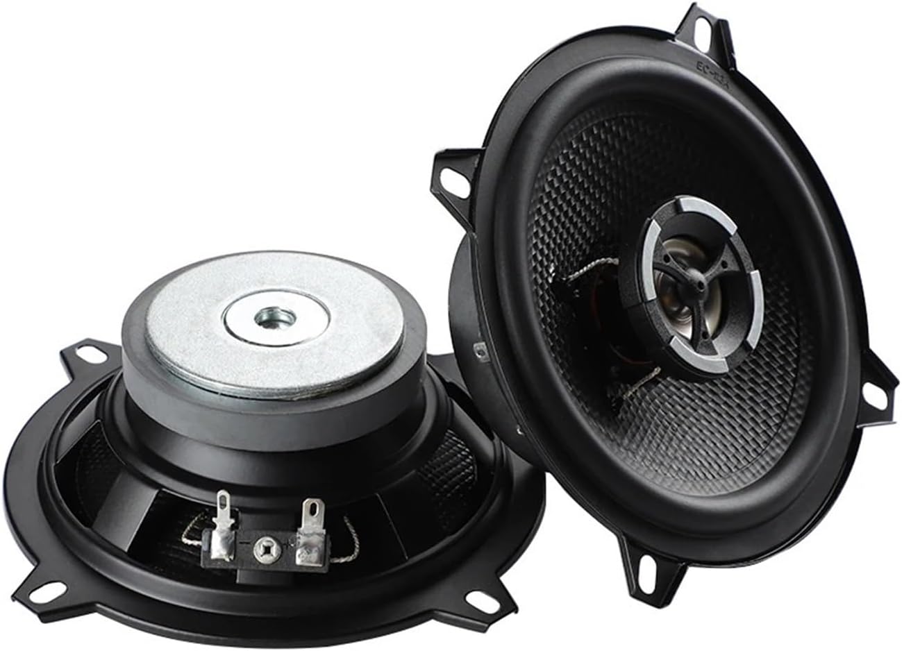2 Pcs 5 Inch Stereo Coaxial Car Speakers 4 Ohm 30 W Glass Fiber Music Soft Dome Audio Treble Woofer Driver Loudspeaker