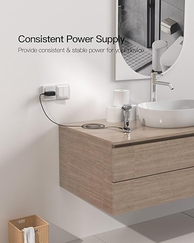 Miniatura 6 de Cable de carga de 12 V para cargador de afeitadora Braun (repuesto para cable de carga de fuente de alimentación Braun Series 9 7 3 5 1)