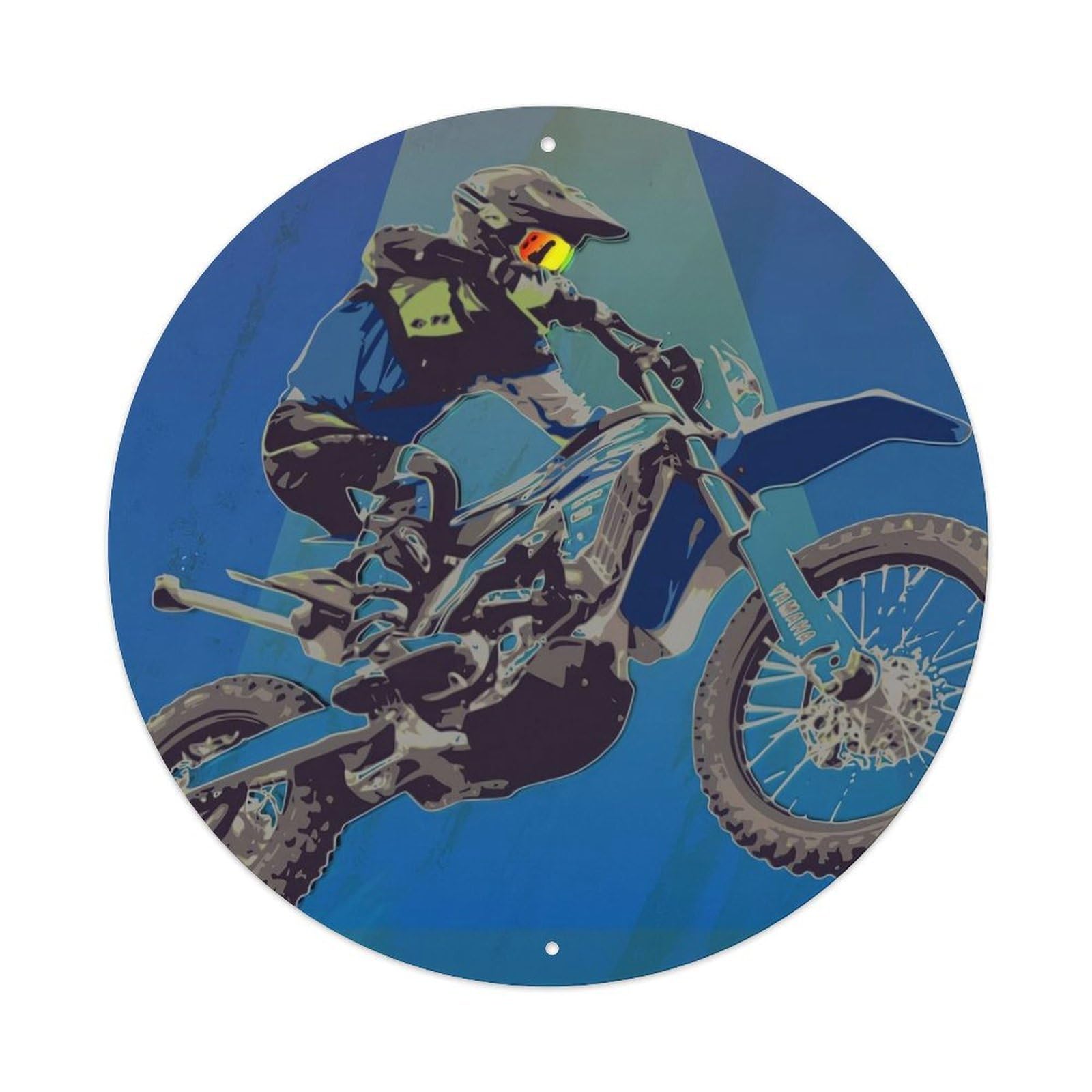 Vintage Freestyle Motocross Dirt Bike Sports Metal Tin Sign