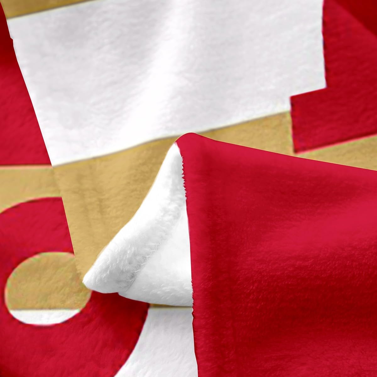 Feelyou Football Fleece Throw Blanket San Francisco Flannel Blanket Plush Fuzzy Football City for Bed Couch Chair Living Room Sports Games Twin 60"x80" Bedroom Decor - Image 5