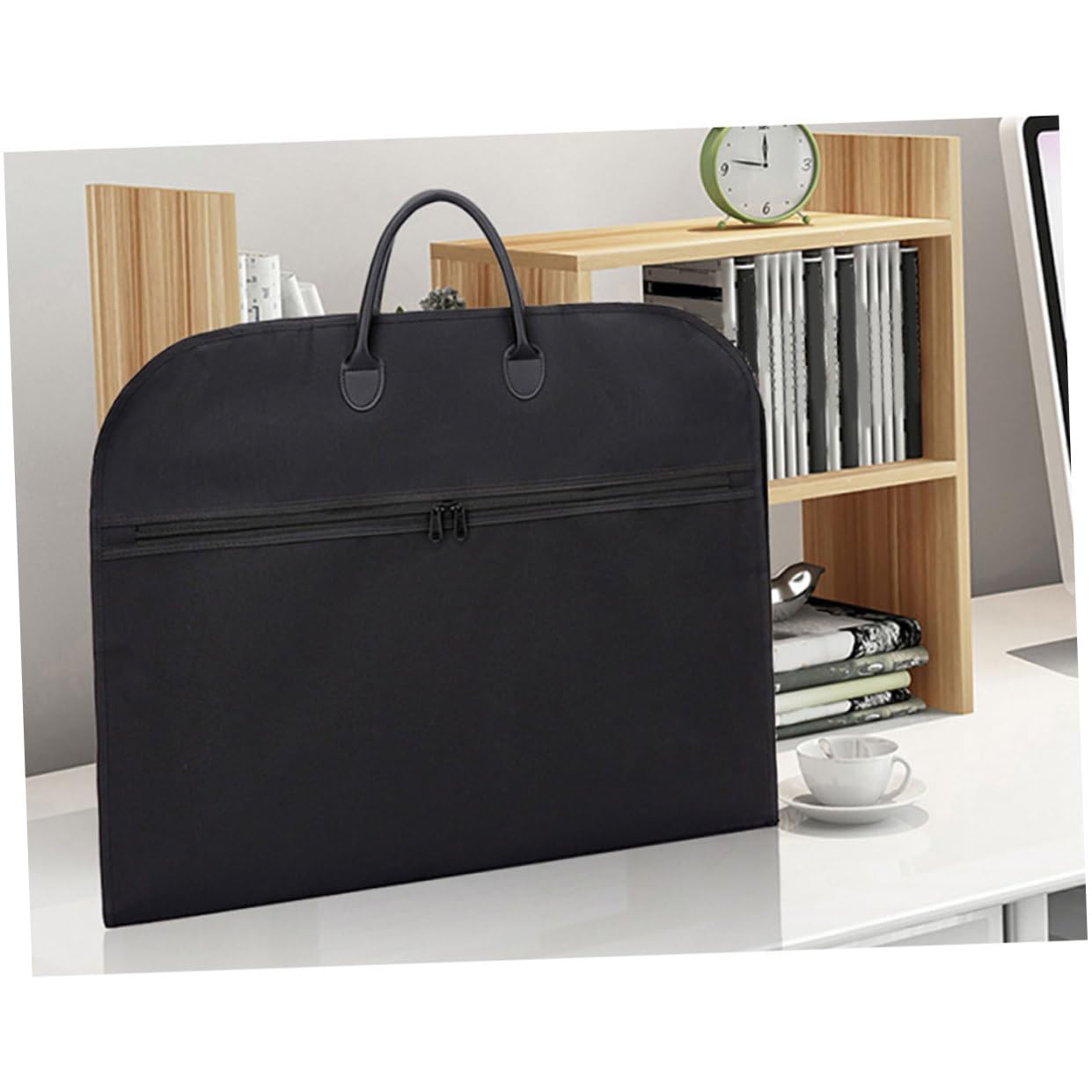 GALPADA Borsa per Nero Oxford e Viaggio Pieghevole Porta Abiti Passaggio per Grucce Resistente Viaggi Leggeri e Uomo