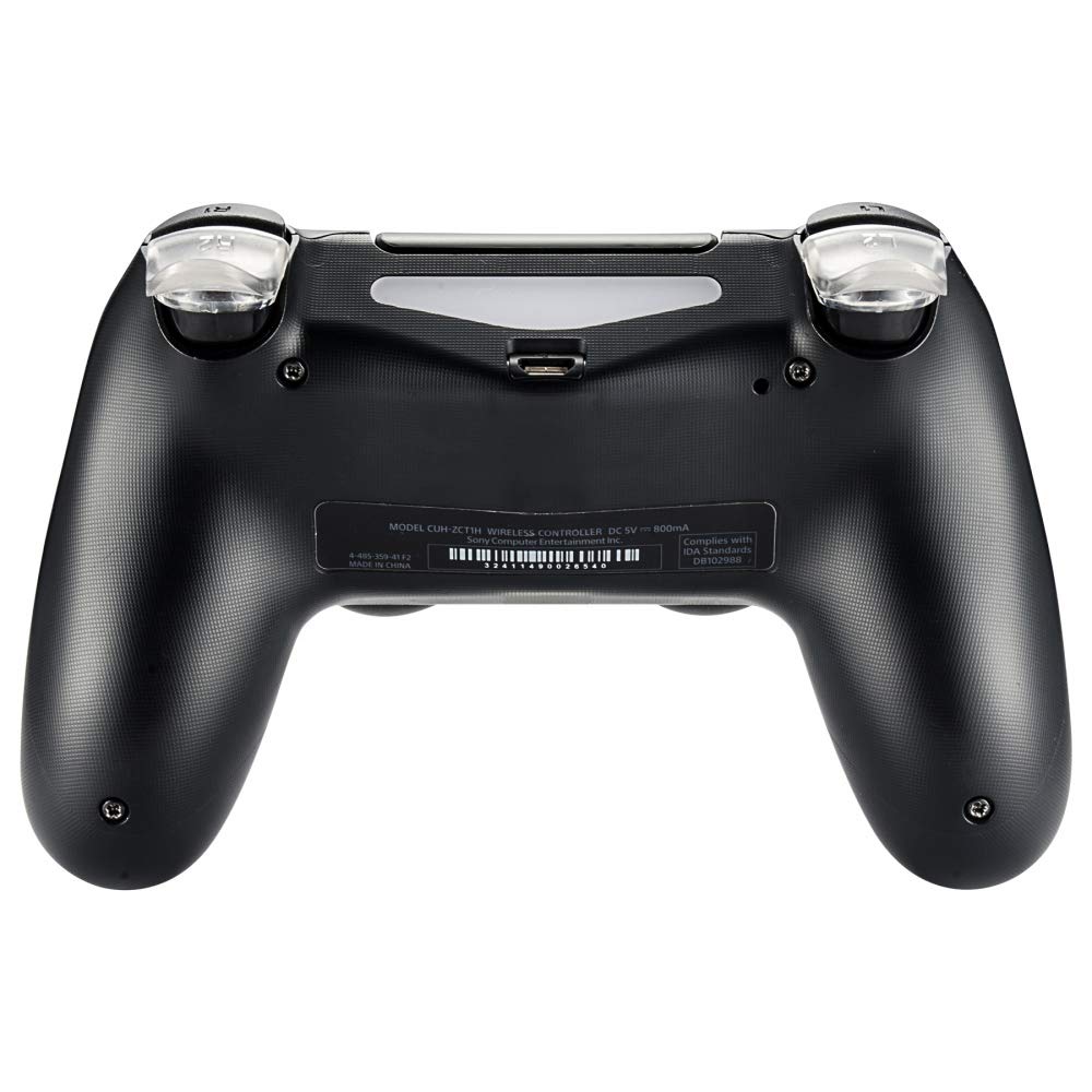eXtremeRate 2 Paar Trigger L2 R2 Tasten Knöpfe Buttons Schultertasten Set Zubehör Ersatzteile Kit für ps4 Controller JDM-030 (Transparent)