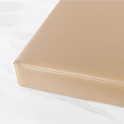 ZHOUZHOU Cojín de banco de cuero para exteriores e interiores, jardín, patio, suave, para columpio, 31 x 12 pulgadas, impermeable, antideslizante,