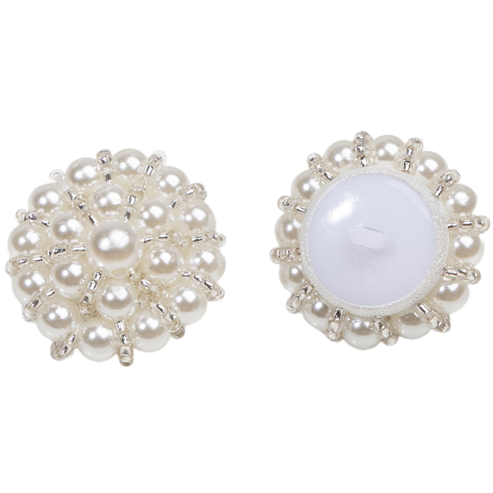 Elegant Pearls Buttons with Enhancing Lookings for Various Outfit Fashion Designers Handmade Artificial Buckles