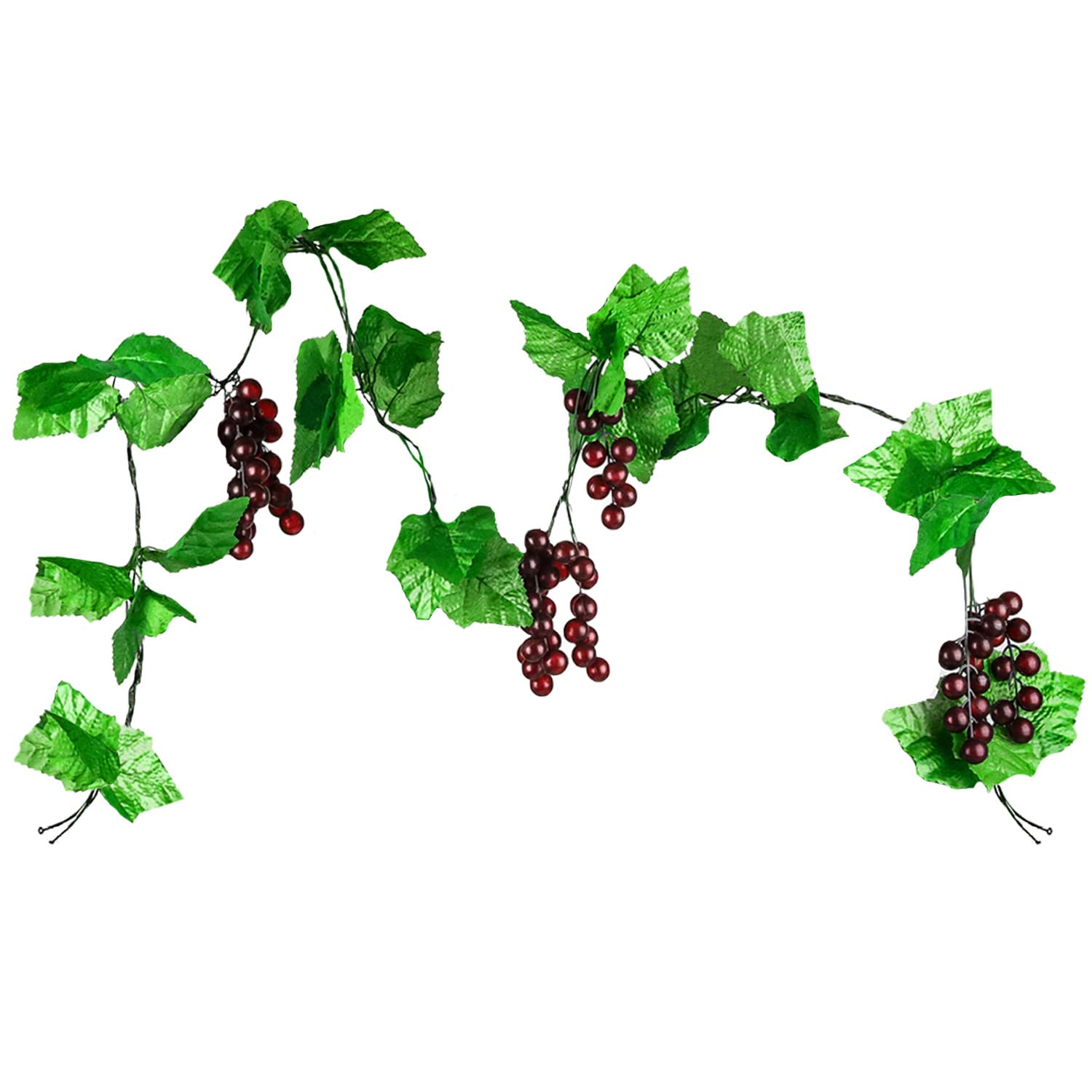 Amazon.de: Fyihoxi 2 Stck knstliche Trauben und Weinreben, knstliches  Weinblatt, 2,4 m, knstliche Trauben, knstliche Trauben, fr Hochzeit, Wein,  Kche, Tischdekoration
