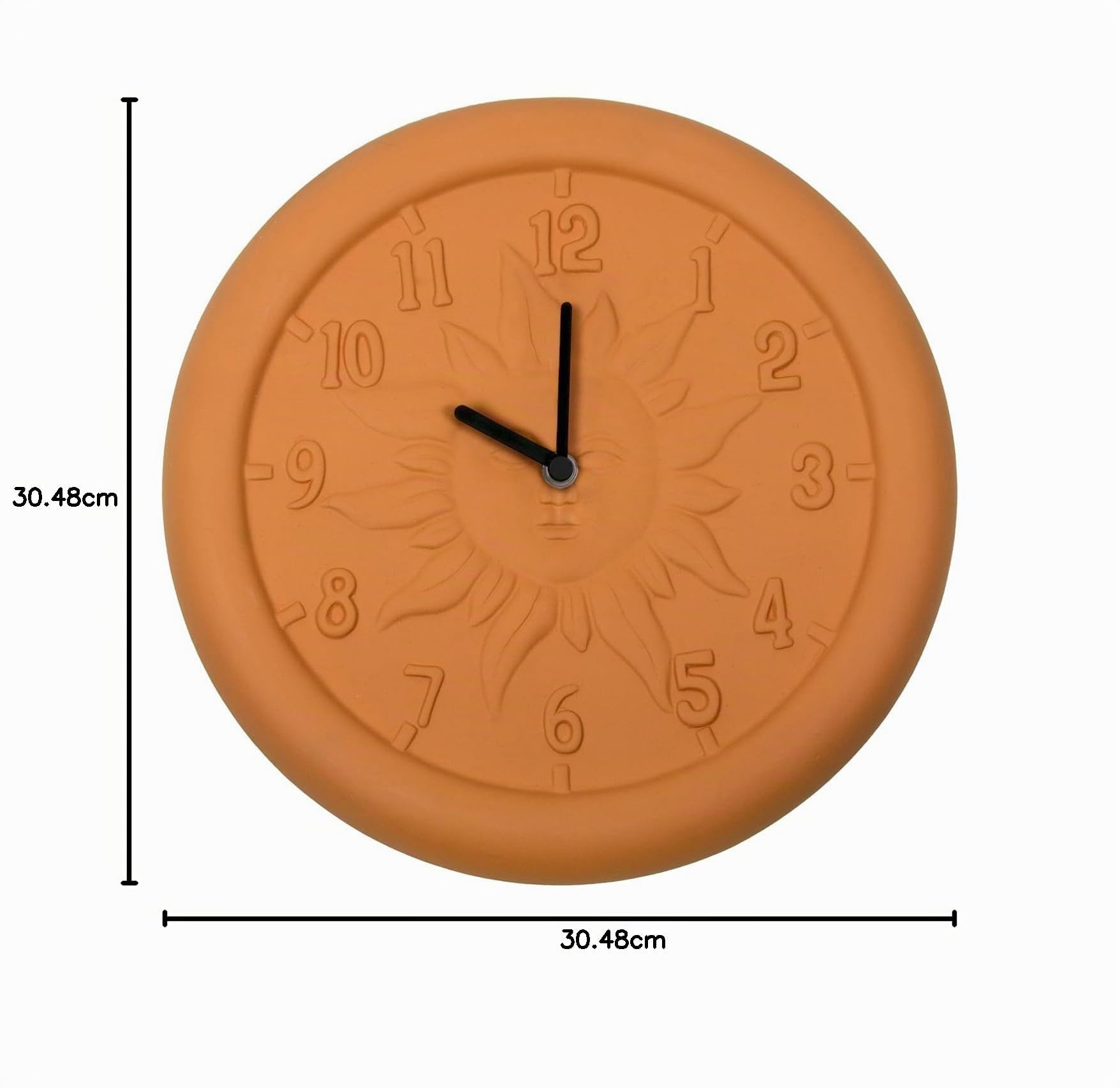 Poolmaster 52550 - Orologio da interni o esterni, 30,5 cm, in terracotta