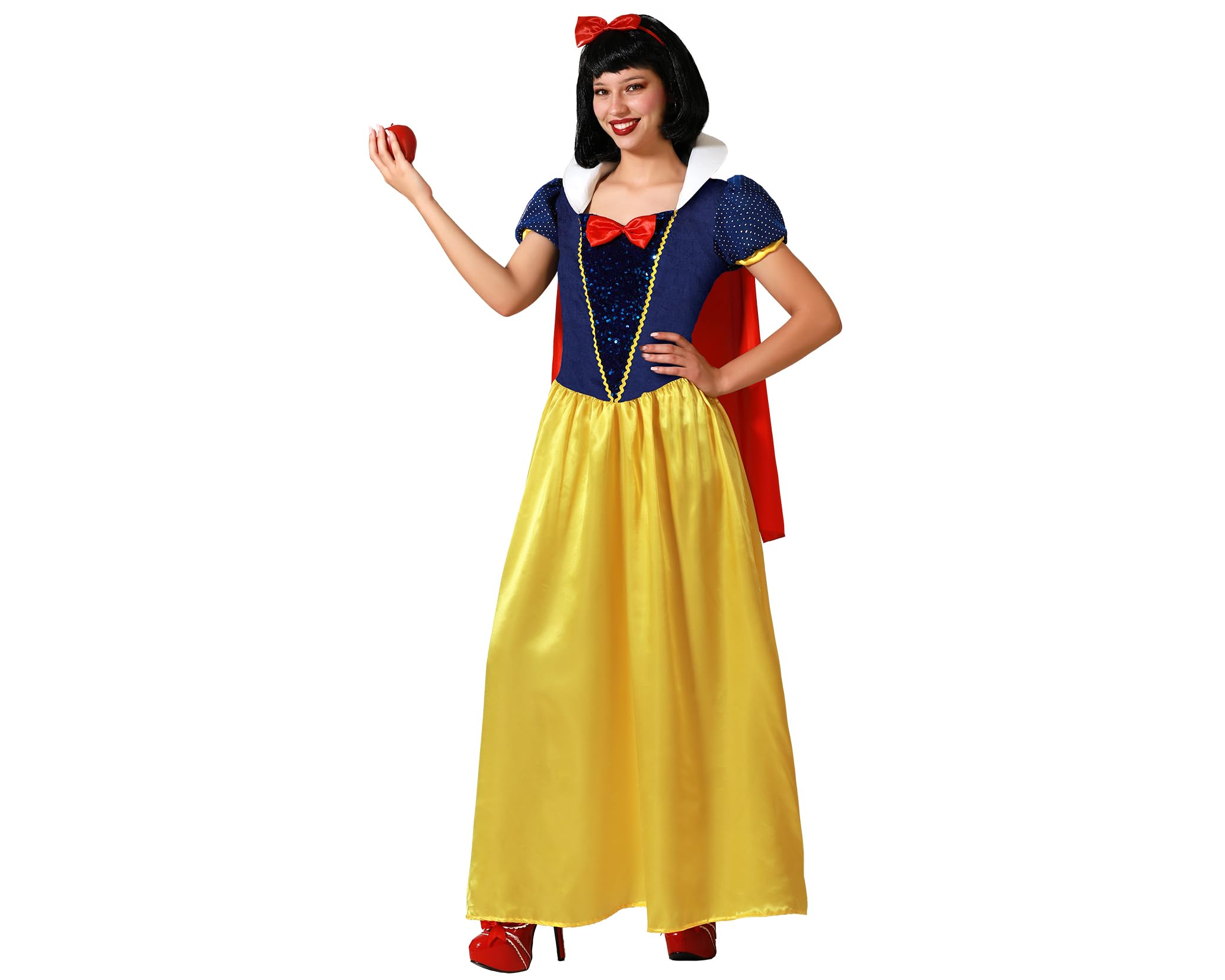 Atosa Disfraz Princesa De Cuento Popular Y Reconocible Personaje Cuento De Hadas Hermanos Grimm Vestido Azul Y Amarillo