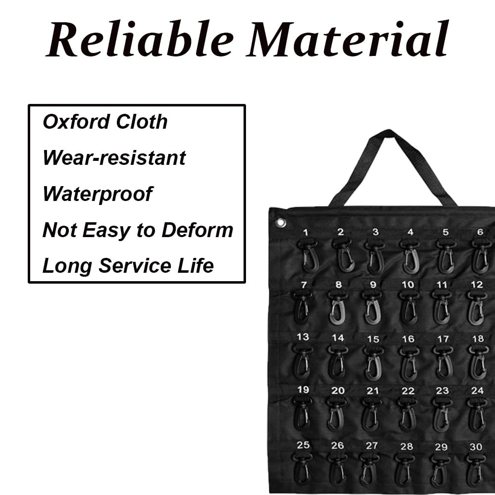 Supertool Estuche portátil enrollable para llaves, organizador de llaves, bolsa enrollable para personal de hotel, guardias de seguridad, agentes inmobiliarios, trabajadores de mantenimiento (30/40/50