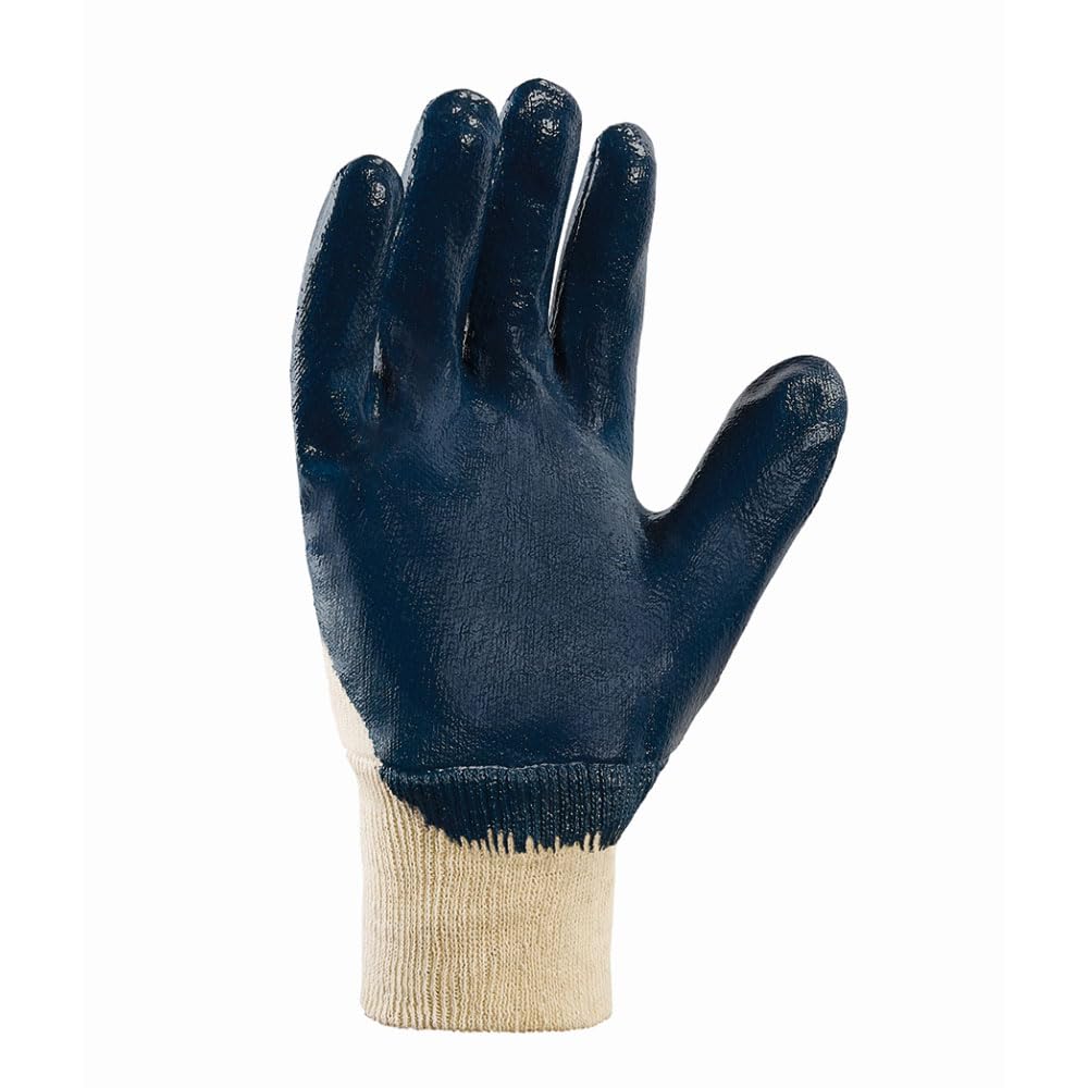 texxor 288 Stück Nitril-Handschuhe 2309, Strickbund, blau, 11/XXL, Karton, Nitrilhandschuhe, Arbeitshandschuhe, Strickgewebehandschuhe