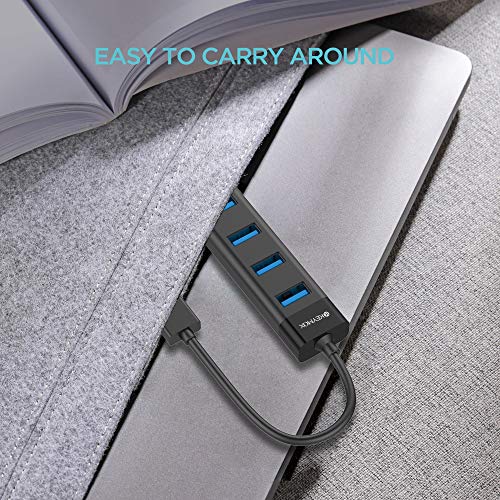 4-Port-USB-30-Hub-KEYMOX-Compact-Size-Data-USB-Hub-for-MacBook-Mac-Pro-Mac-Mini-iMac-Surface-Pro-XPS-PC-Flash-Drive-Mobile-HDD-Charging-Not-Supported