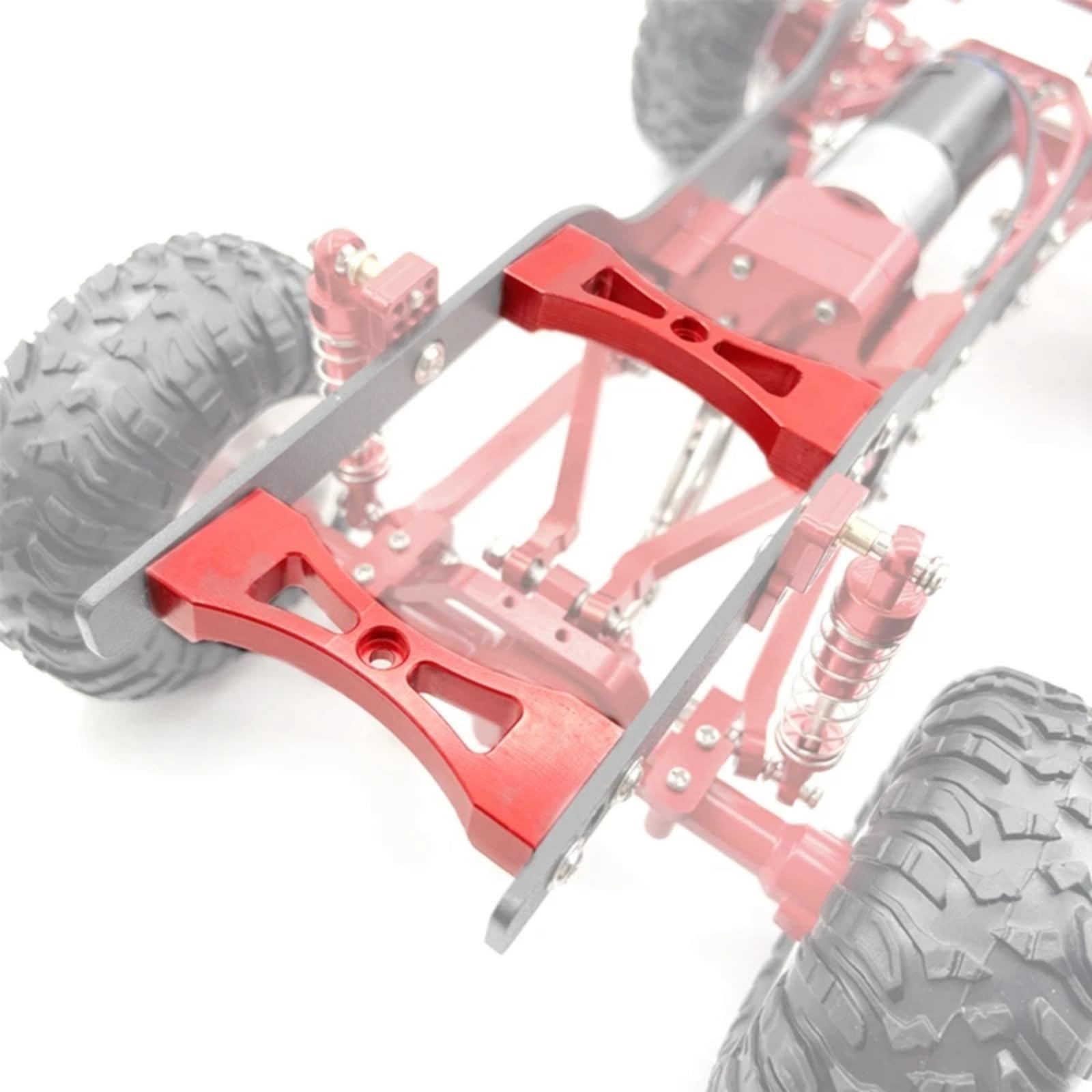 RC Car Accessories for FMS for FCX24 1/24 Metal Servo Mount RC Car Crawler Car Upgrade Parts Accessories Replacement Use Multiple Colors Available(Red)