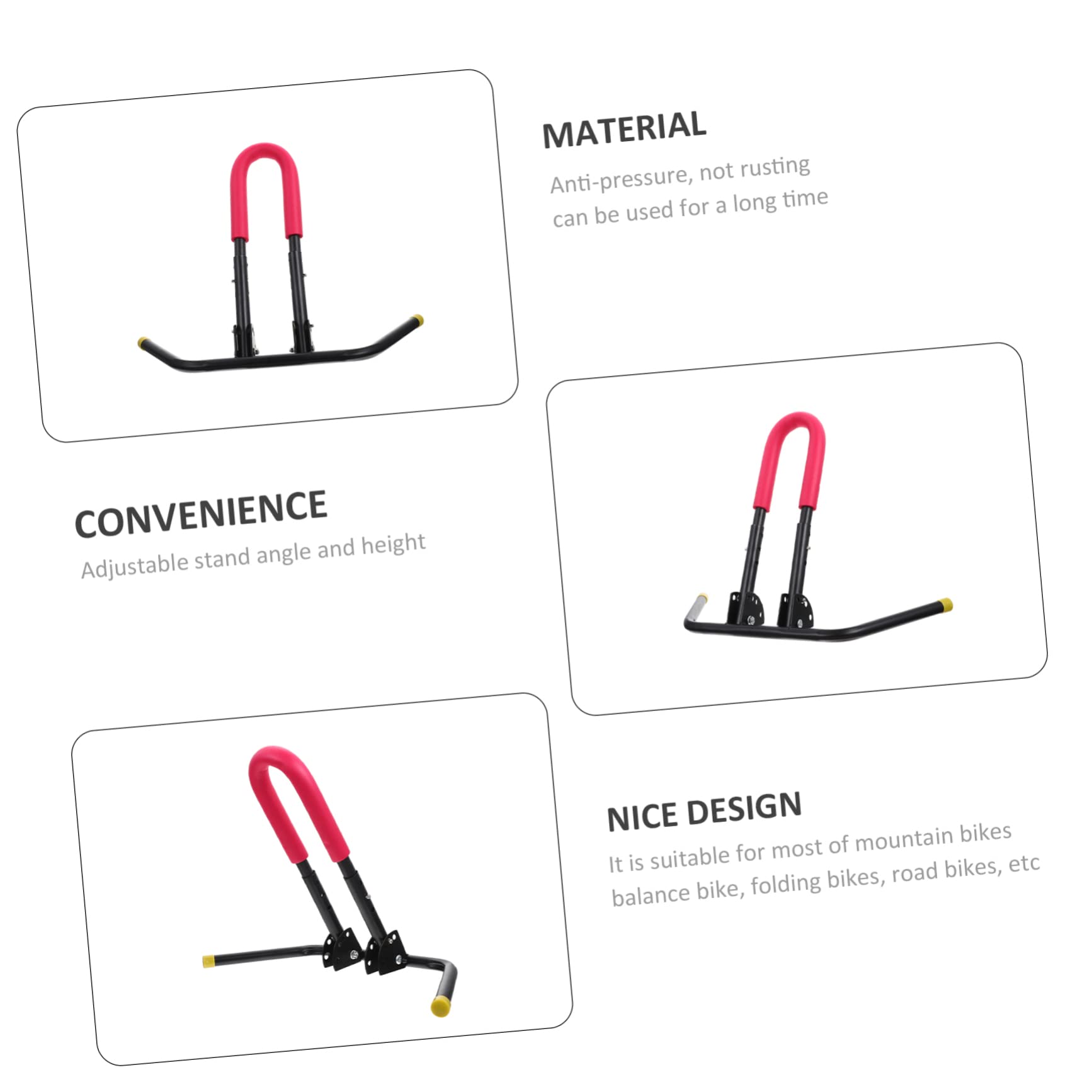 Sosoport Bike Kick Stand Single Sided Support for Mountain Road Folding Bikes Durable High Grade Material Easy Assembly Compact Design