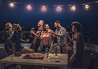 Vista 6 de 11 pies de luces de cadena multicolor con 10 bombillas, luces LED decorativas impermeables y conectables con certificación UL para colgar en patio