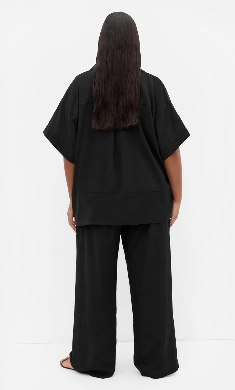 City Chic Plus Size Shirt - Kalea Tie Front