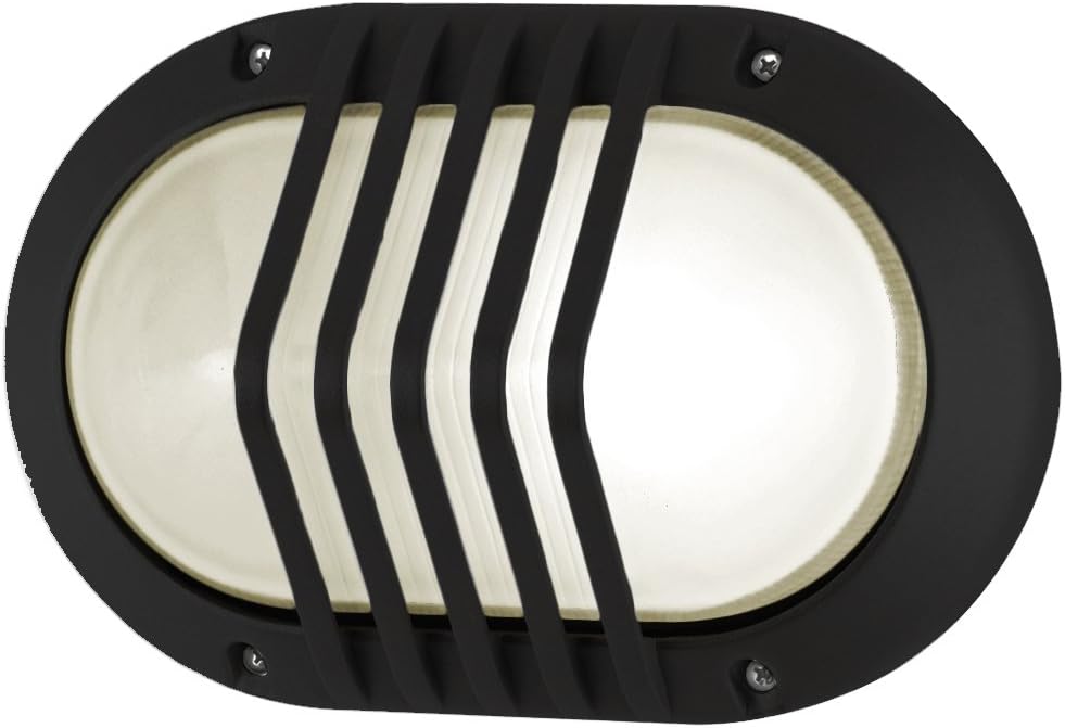 lumitek Grid Wall Luminaire, Black, E27