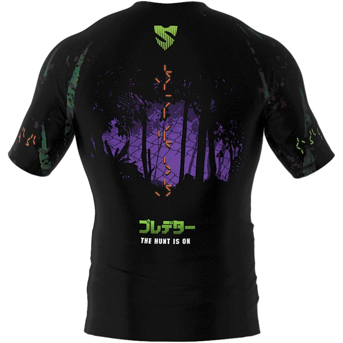 SMMASH Helion Rashguard Hombre Manga Corta para MMA, BJJ, K1
